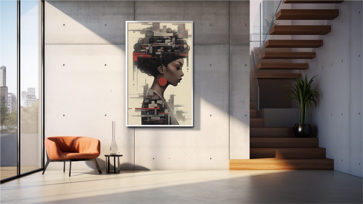 Afro Art Deco Black Woman - Digital Download Wall Art - Image 9