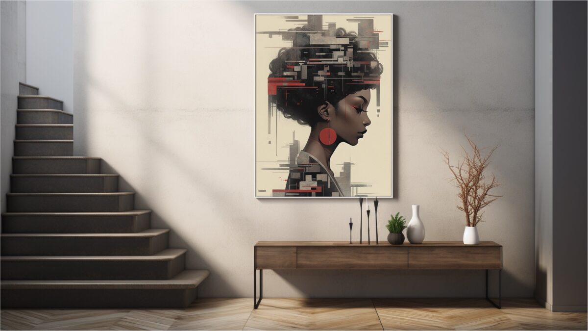 Afro Art Deco Black Woman - Digital Download Wall Art - Image 6