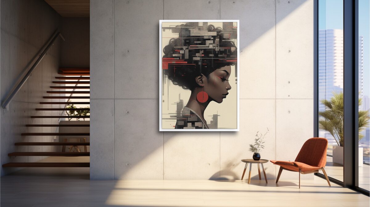 Afro Art Deco Black Woman - Digital Download Wall Art - Image 5
