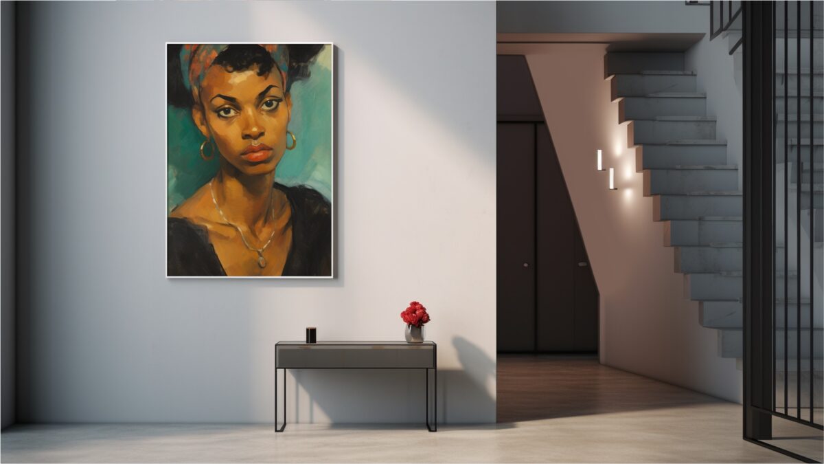 Black Woman With Bandana - Digital Download Wall Art - Image 8