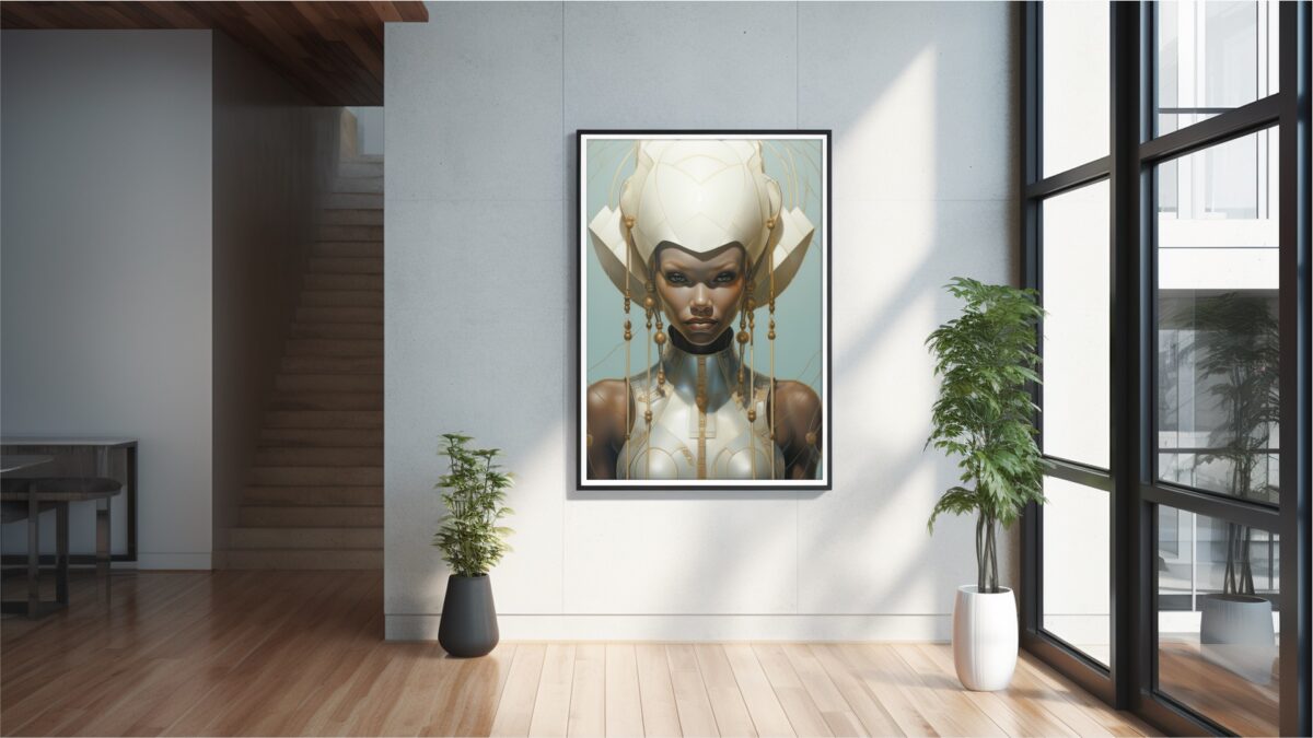 Sci-Fi Black Woman Of The White Guard - Digital Download Wall Art - Image 7