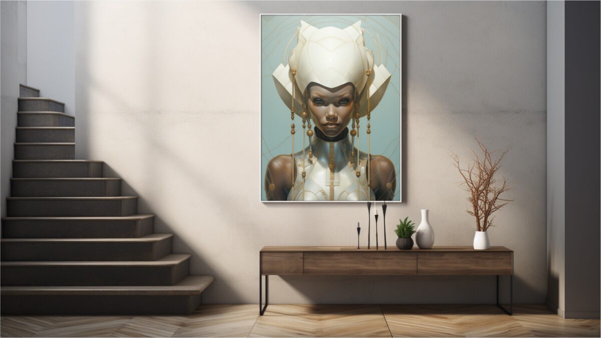 Sci-Fi Black Woman Of The White Guard - Digital Download Wall Art - Image 6