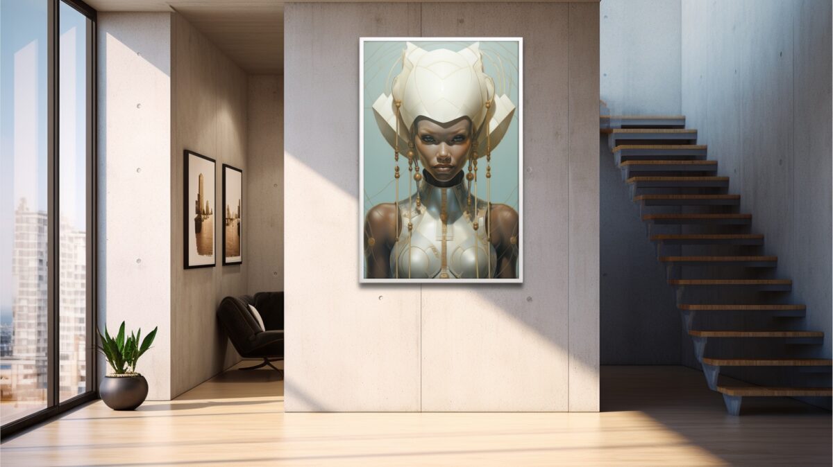 Sci-Fi Black Woman Of The White Guard - Digital Download Wall Art - Image 4