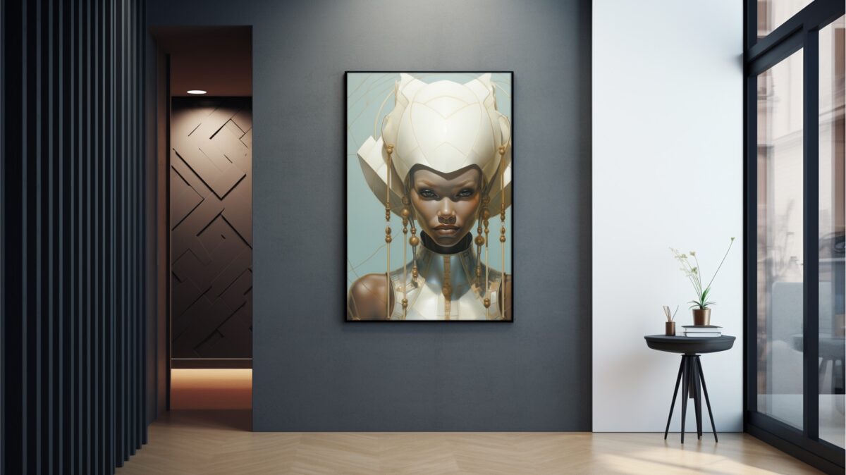 Sci-Fi Black Woman Of The White Guard - Digital Download Wall Art