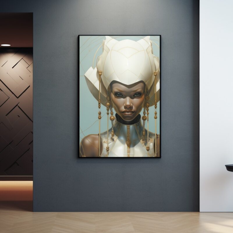 Sci-Fi Black Woman Of The White Guard - Digital Download Wall Art