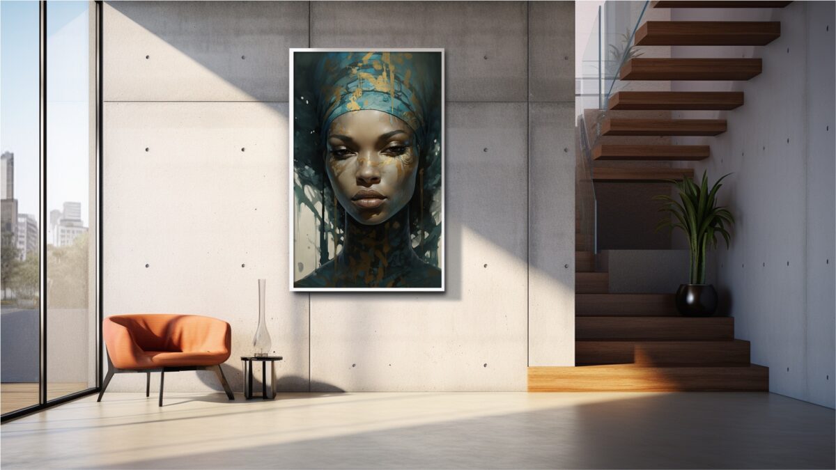 Black Woman With Head Wrap - Digital Download Wall Art - Image 9