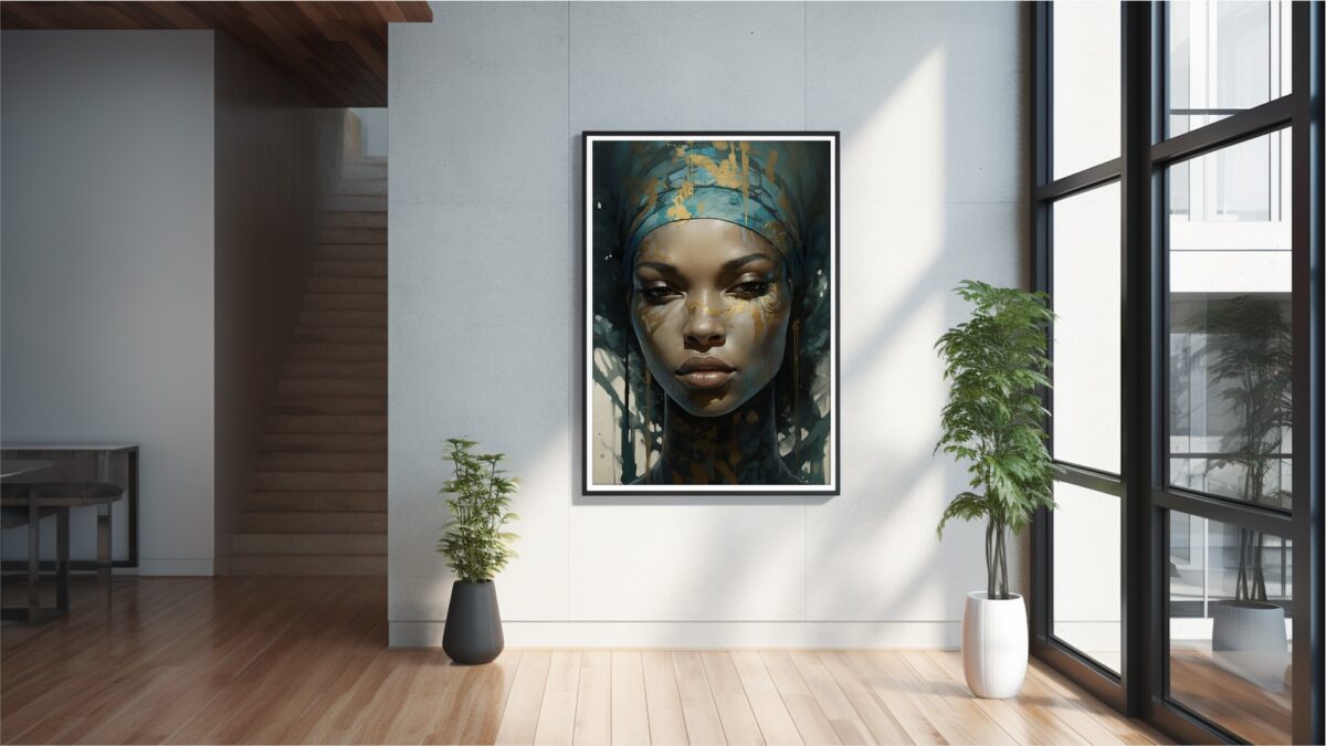 Black Woman With Head Wrap - Digital Download Wall Art - Image 7