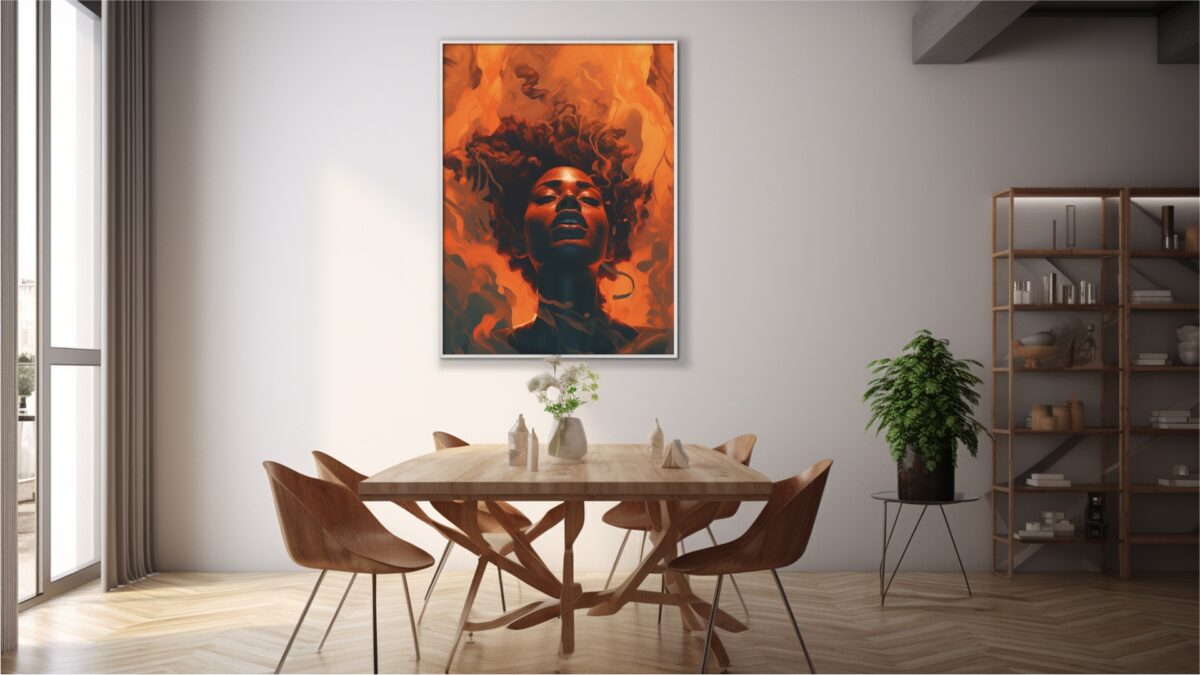 Horror The Dammed - Black Woman - Digital Download Wall Art
