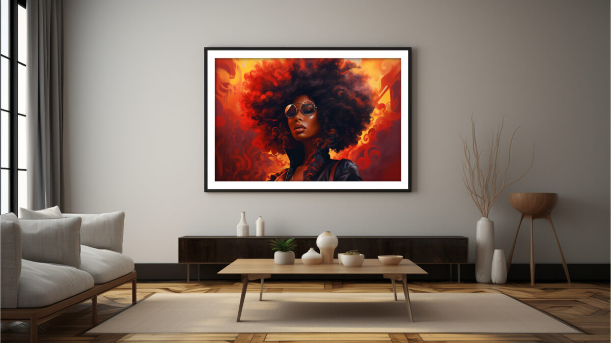 Blaze Reverie - Afrocentric Digital Art (Single File) - Image 8