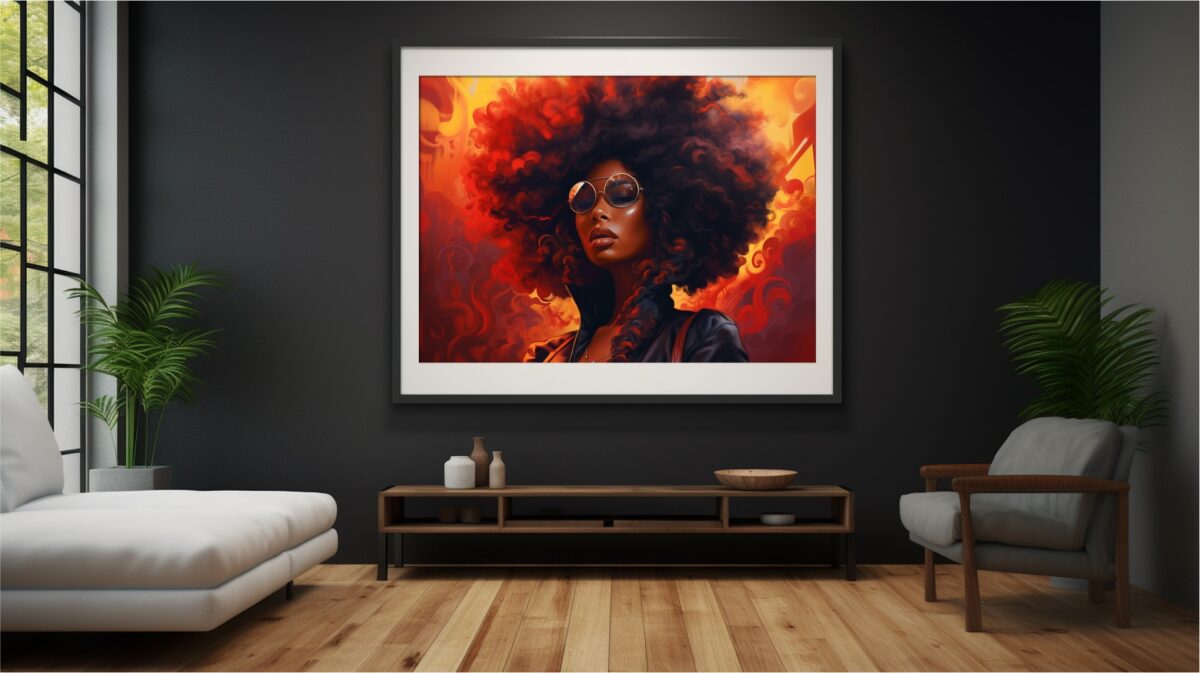 Blaze Reverie - Afrocentric Digital Art (Single File) - Image 5