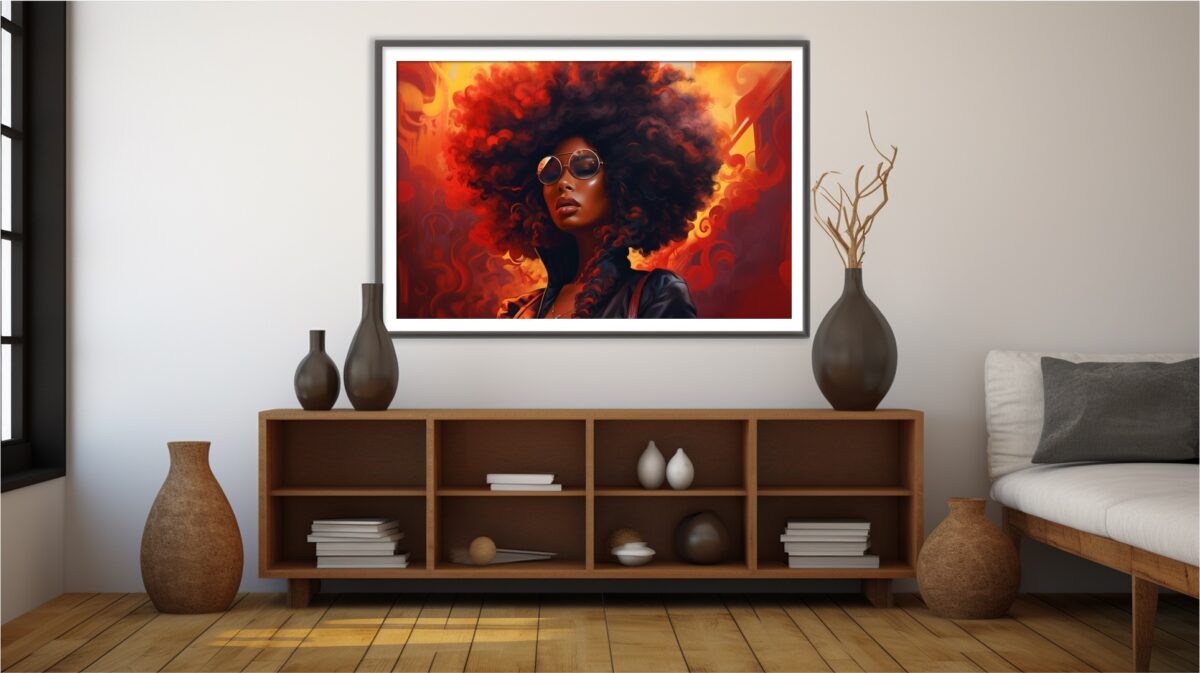 Blaze Reverie - Afrocentric Digital Art (Single File) - Image 4