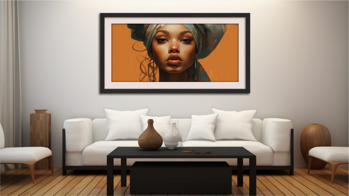 African Woman With Head Wrap - Digital Download Wall Art - Image 9