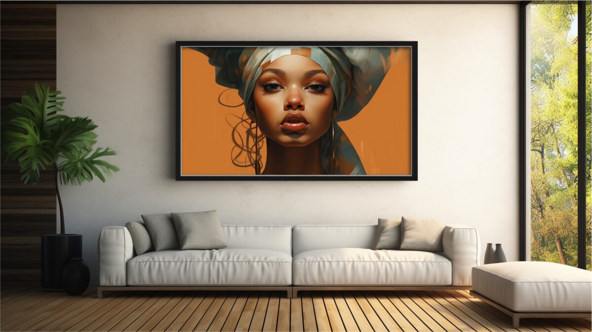 African Woman With Head Wrap - Digital Download Wall Art - Image 7