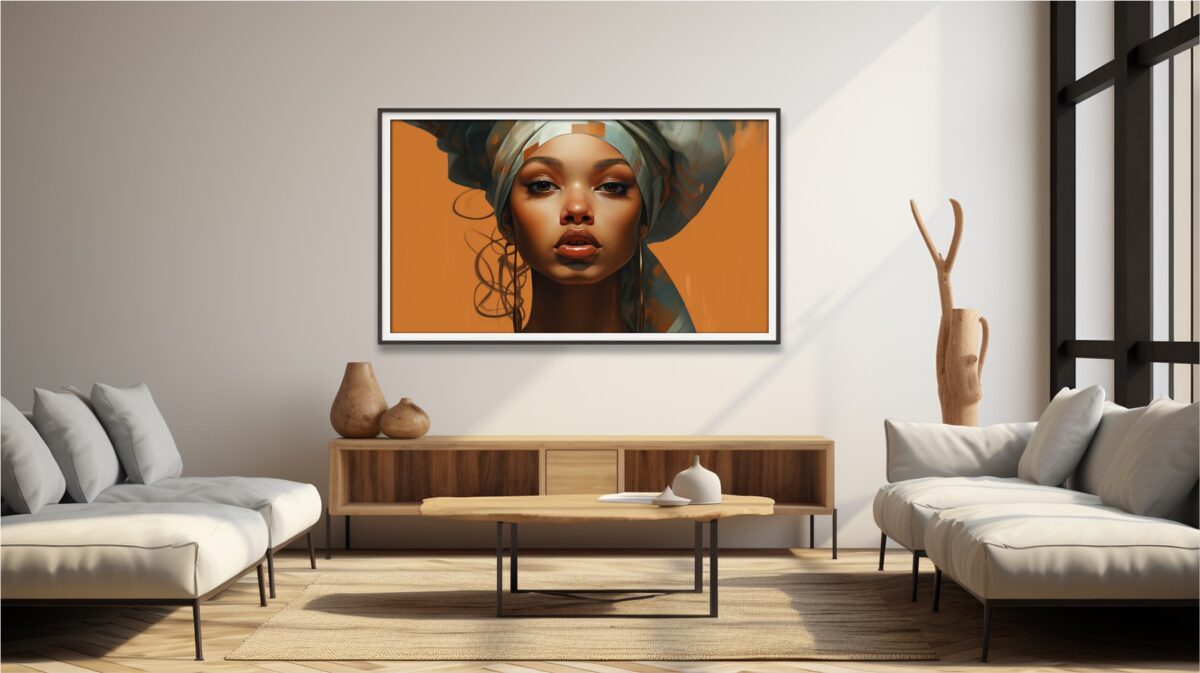 African Woman With Head Wrap - Digital Download Wall Art - Image 4