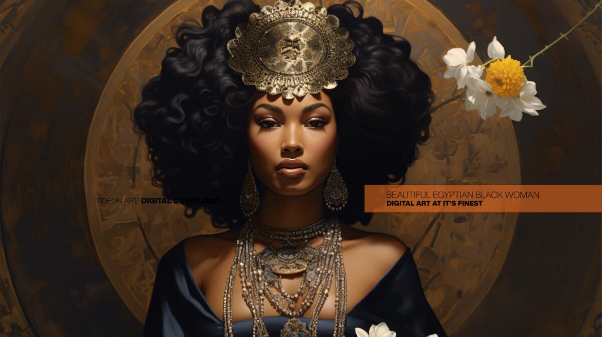 Emperess-Black-Woman - Digital Download Wall Art - Image 2