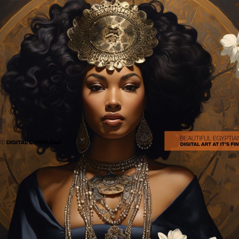 Alternative view of Emperess-Black-Woman - Digital Download Wall Art