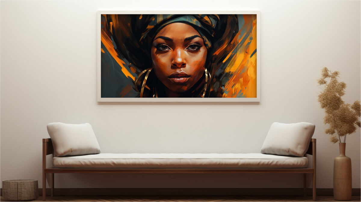 African Woman Painterly – Digital Download Wall Art