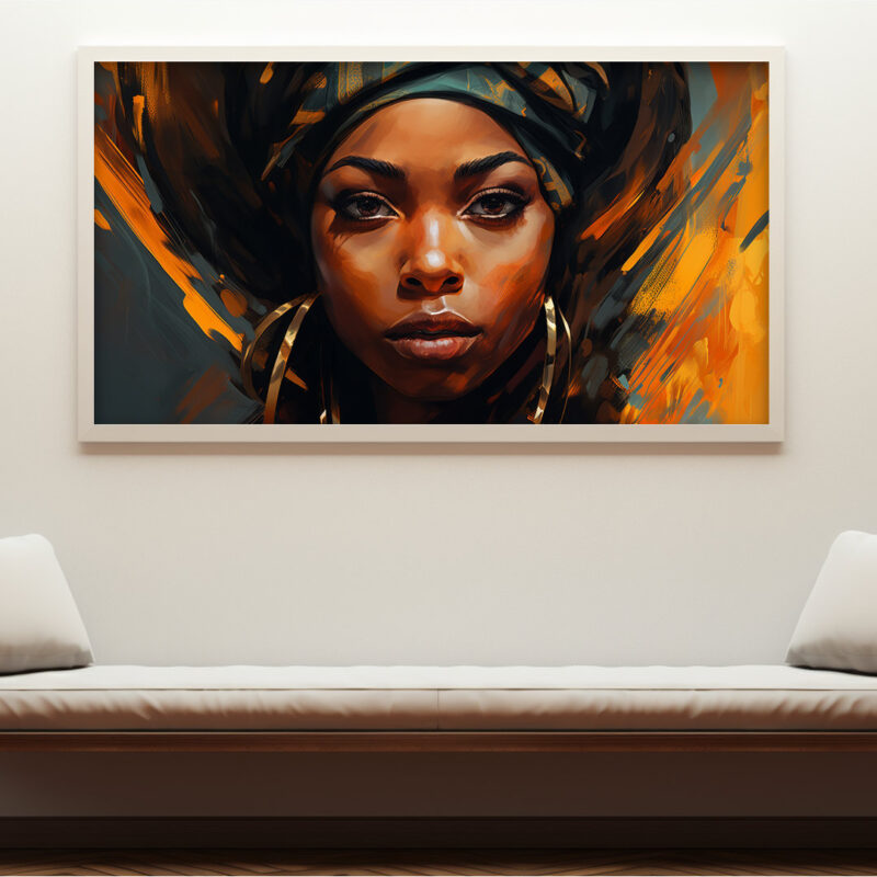 African Woman Painterly – Digital Download Wall Art