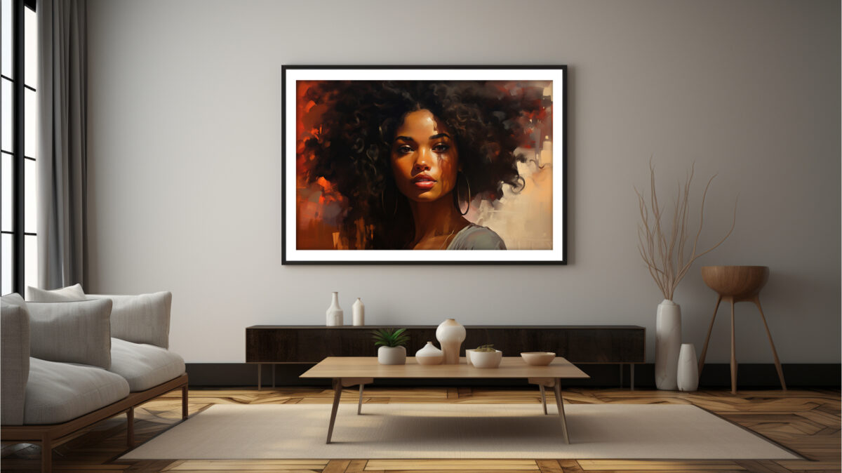 Afrocentric Woman In Painterly- Digital Download Wall Art - Image 11