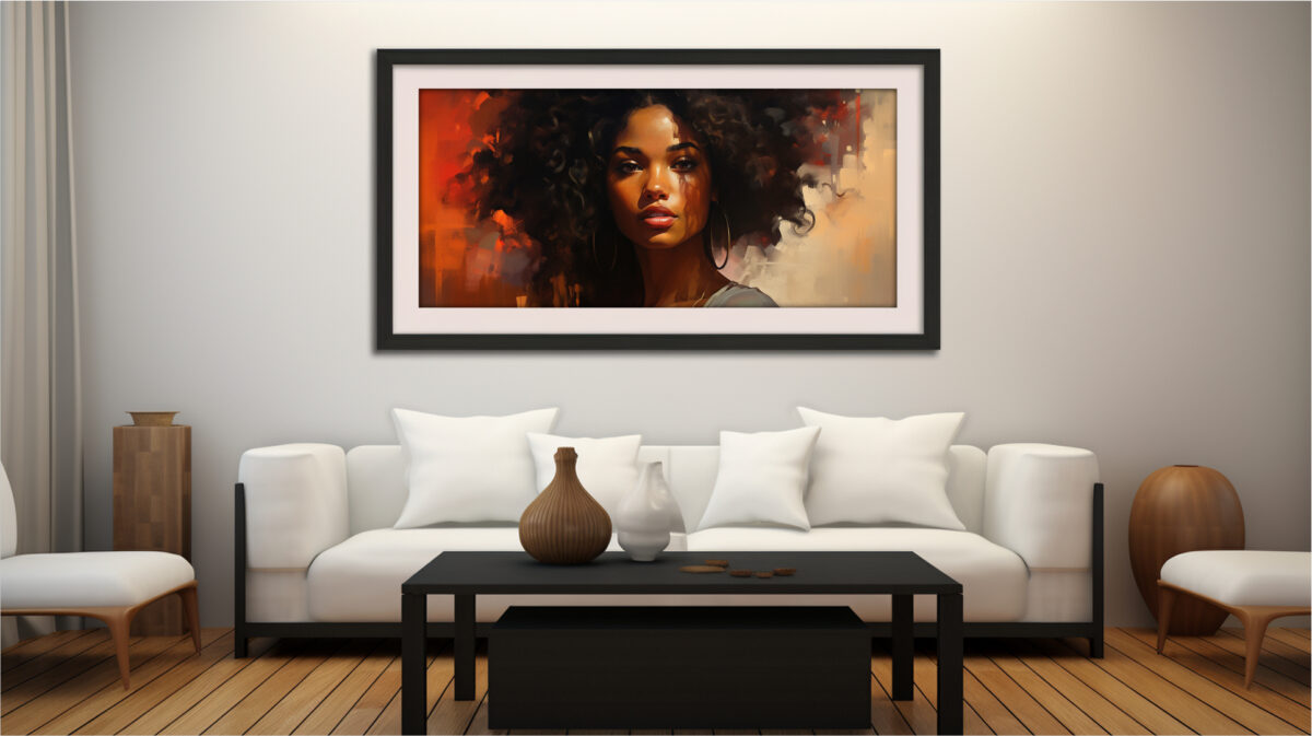 Afrocentric Woman In Painterly- Digital Download Wall Art - Image 10