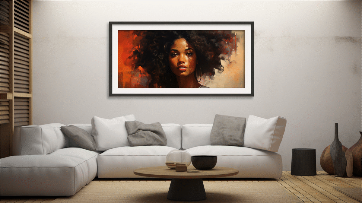 Afrocentric Woman In Painterly- Digital Download Wall Art - Image 9