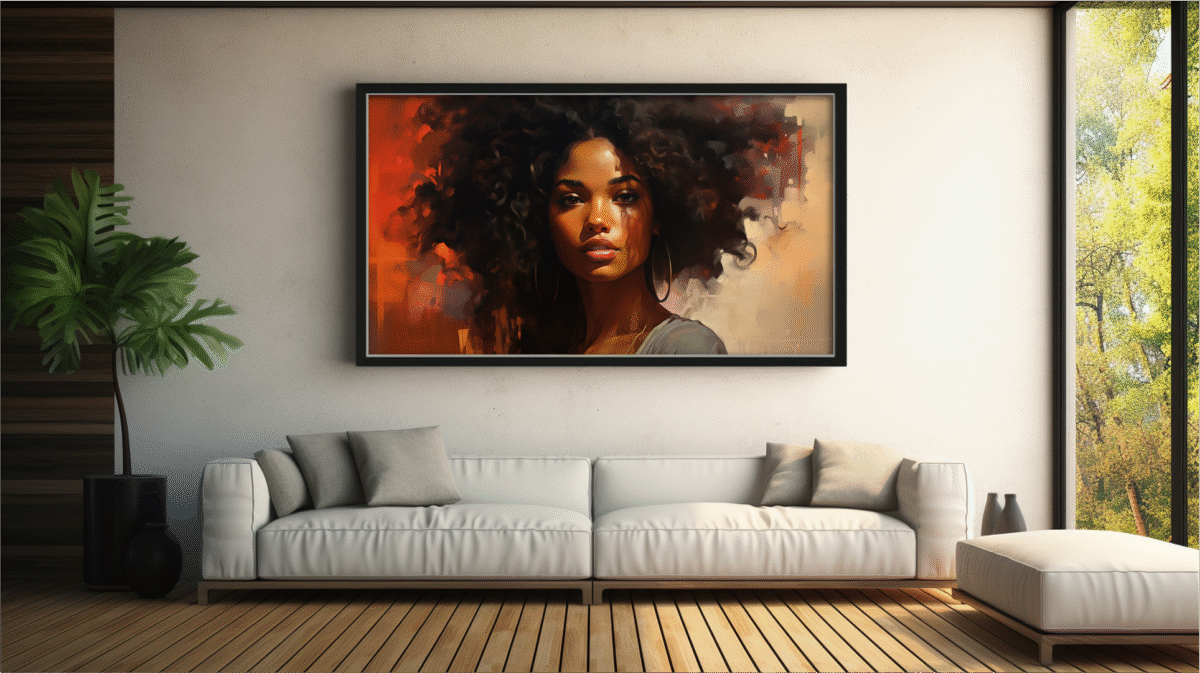 Afrocentric Woman In Painterly- Digital Download Wall Art - Image 8
