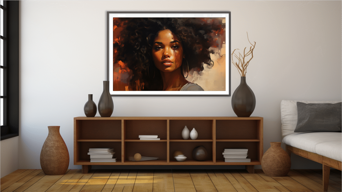 Afrocentric Woman In Painterly- Digital Download Wall Art - Image 6