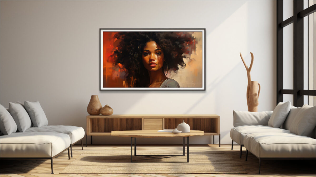 Afrocentric Woman In Painterly- Digital Download Wall Art - Image 5