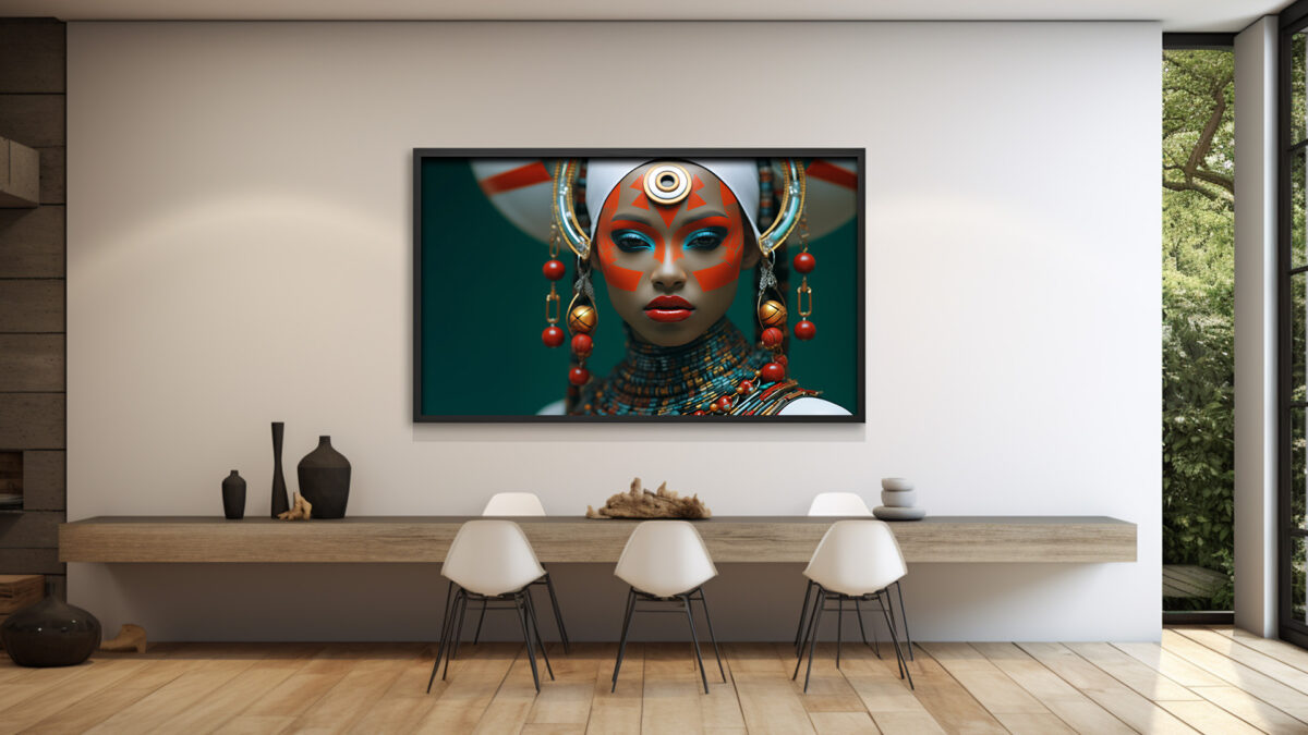 Gilded Grace: A Tribute to African-inspired Beauty - Digital Download Art - Image 3