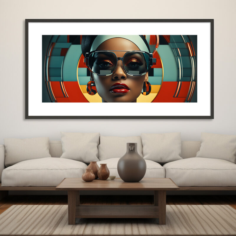 Elegant Shades: Timeless Style for the Modern Woman - Digital Download Art