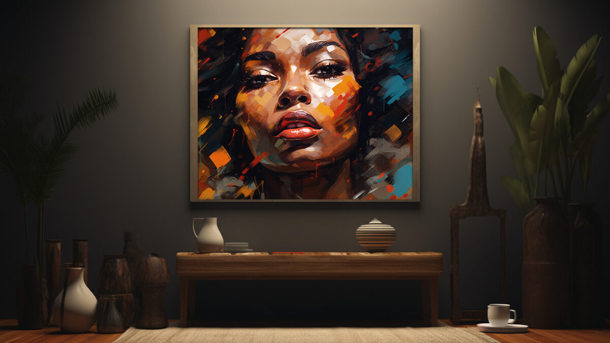 Contemporary Afrocentric Woman's Portrait - Digital Download Art - Image 6