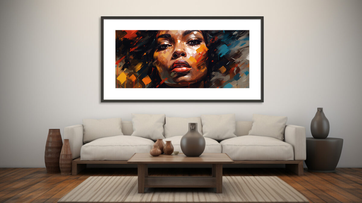 Contemporary Afrocentric Woman's Portrait - Digital Download Art