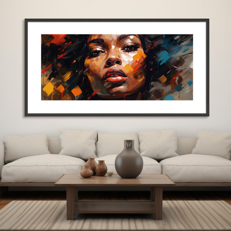 Contemporary Afrocentric Woman's Portrait - Digital Download Art