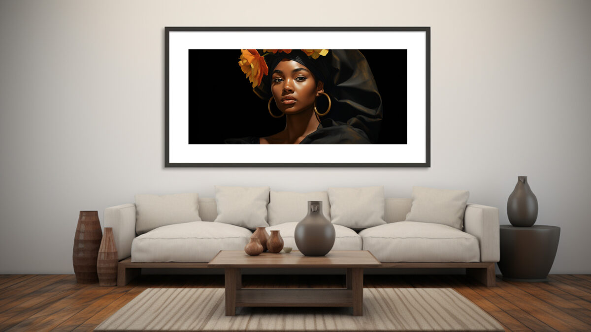 Black-Woman-All-Black - Digital Download Art