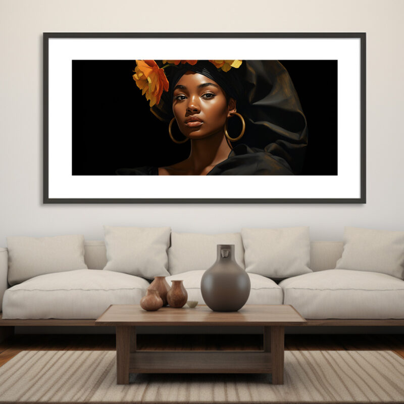 Black-Woman-All-Black - Digital Download Art