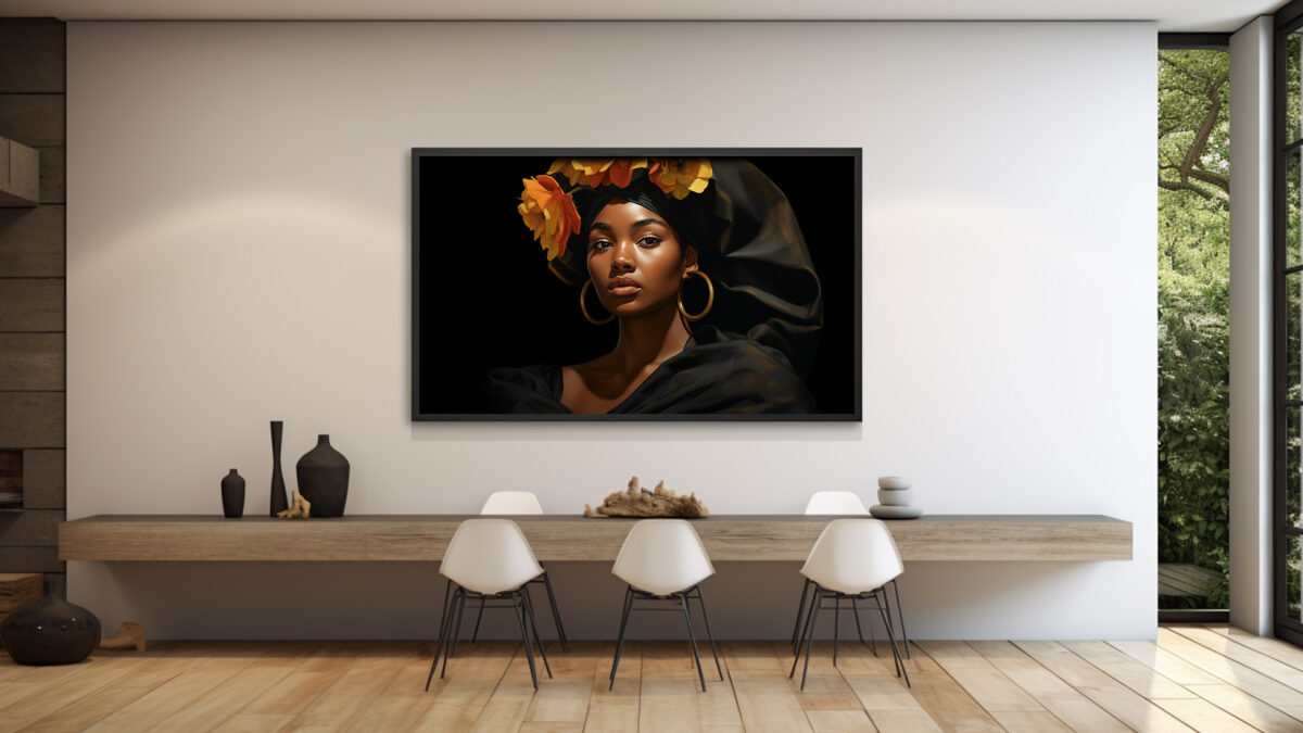 Black-Woman-All-Black - Digital Download Art - Image 3