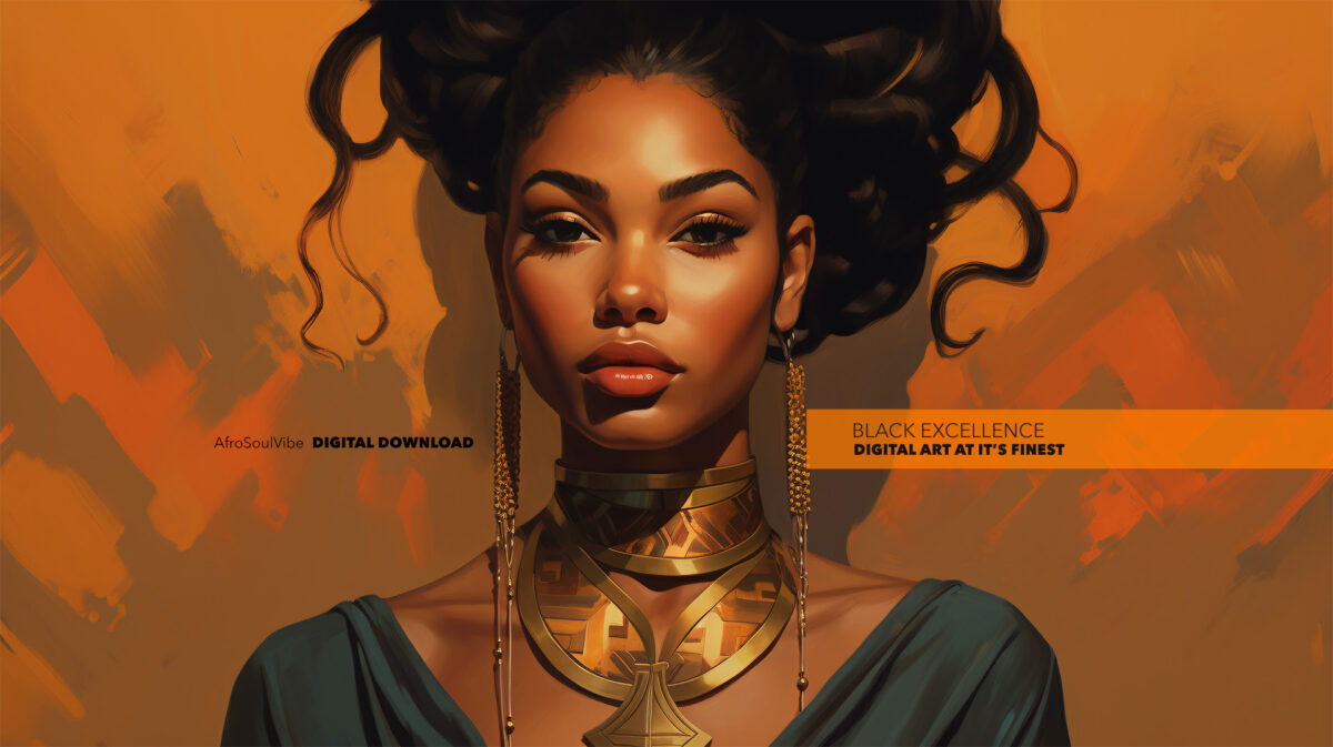 High-Fashion Elegant Black Woamn - Digital Download Art - Image 2