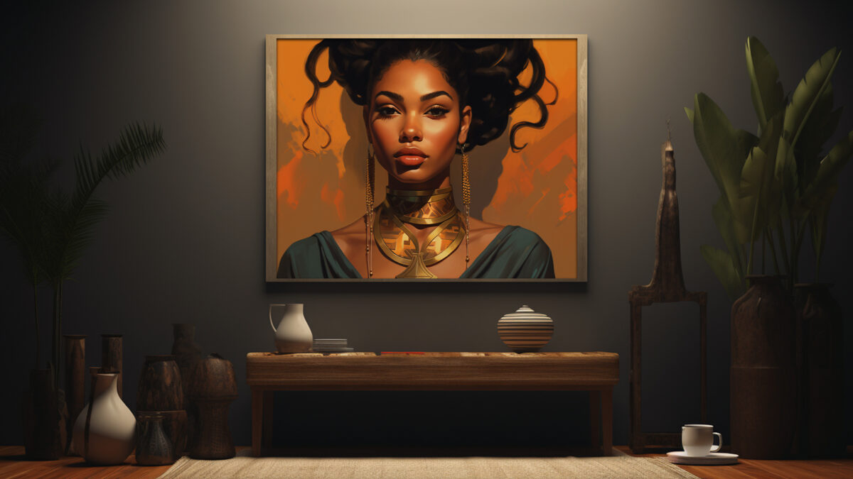 High-Fashion Elegant Black Woamn - Digital Download Art - Image 3