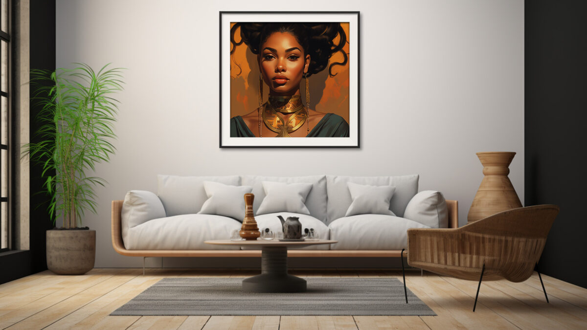 High-Fashion Elegant Black Woamn - Digital Download Art - Image 4