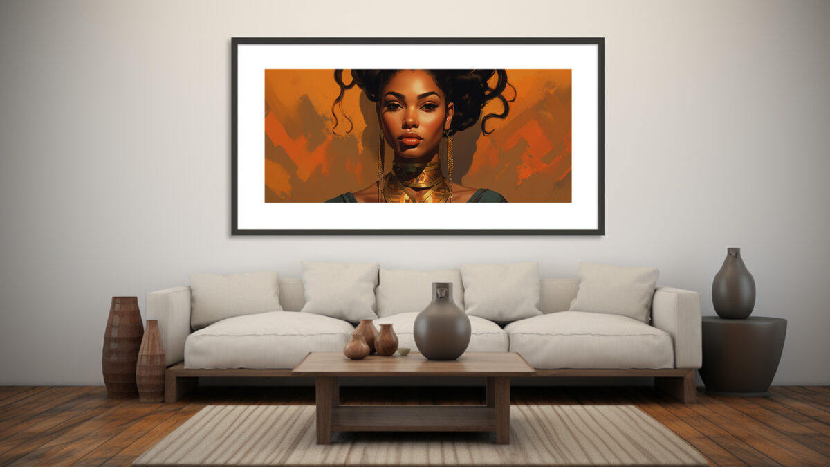 High-Fashion Elegant Black Woamn - Digital Download Art