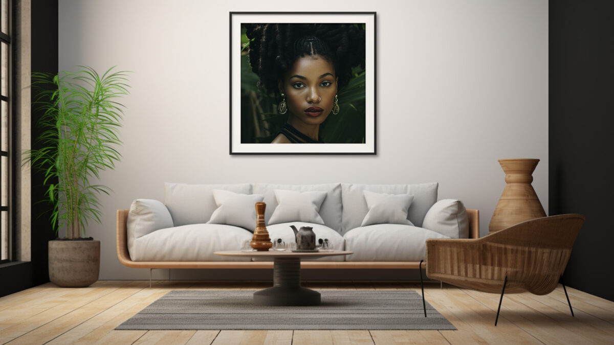 Black Woman Lush Forrest - Digital Download Art - Image 4