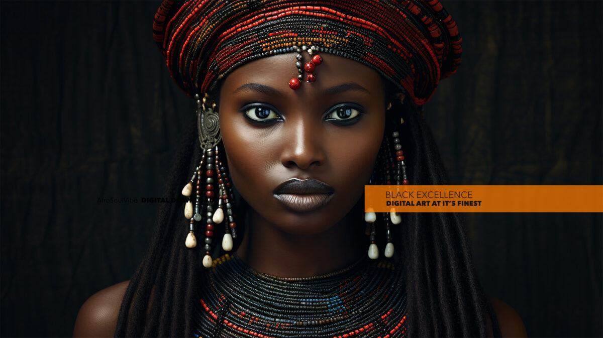 African Elegance: A Digital Art Masterpiece - Digital Download Art - Image 2
