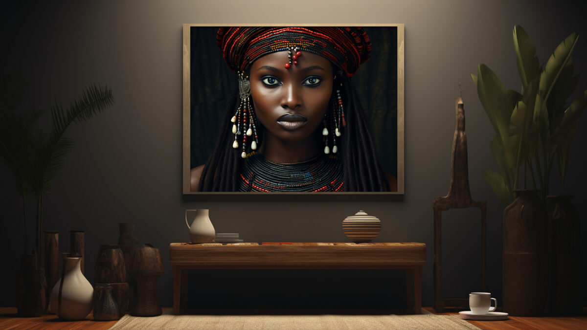 African Elegance: A Digital Art Masterpiece - Digital Download Art - Image 3