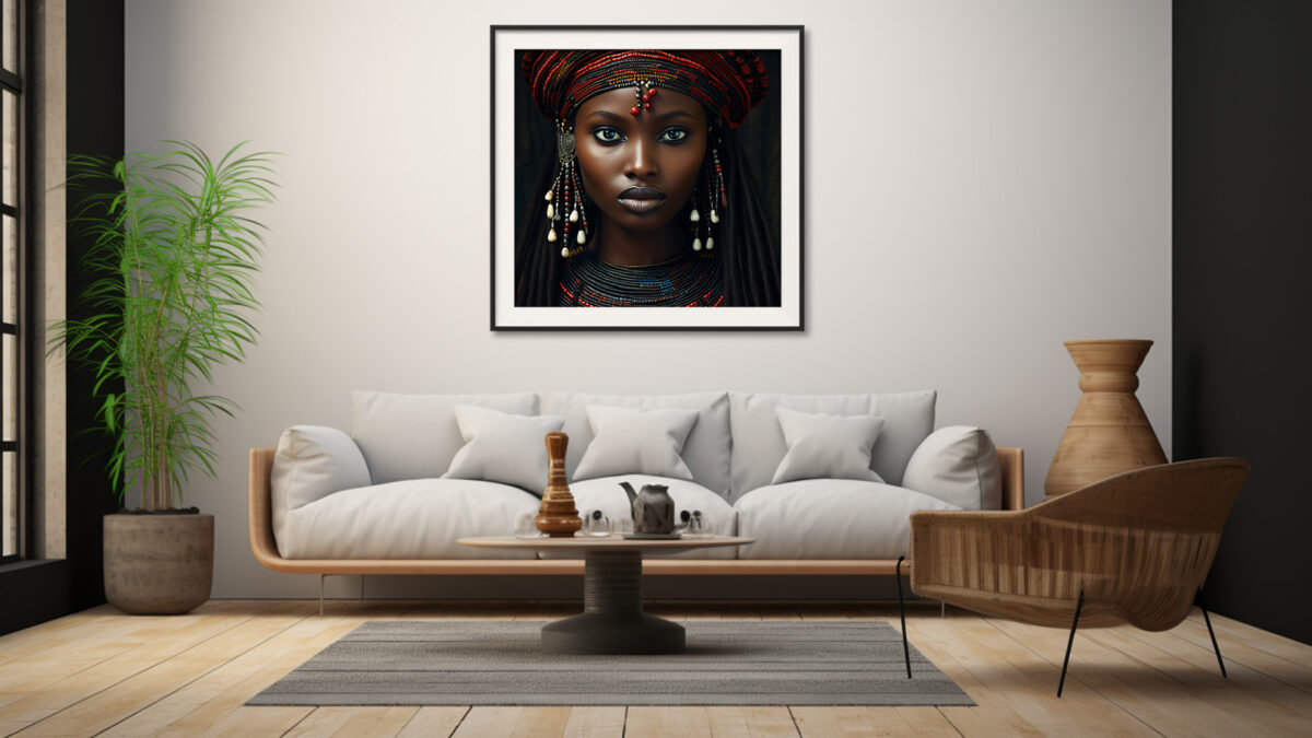 African Elegance: A Digital Art Masterpiece - Digital Download Art - Image 4