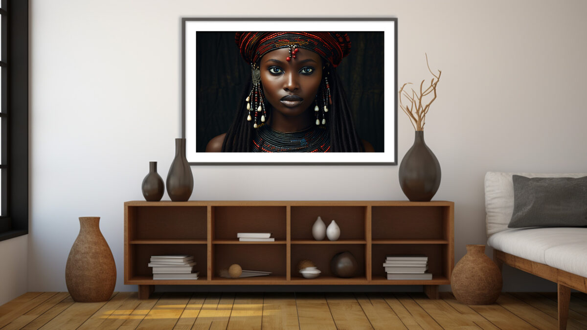 African Elegance: A Digital Art Masterpiece - Digital Download Art - Image 5