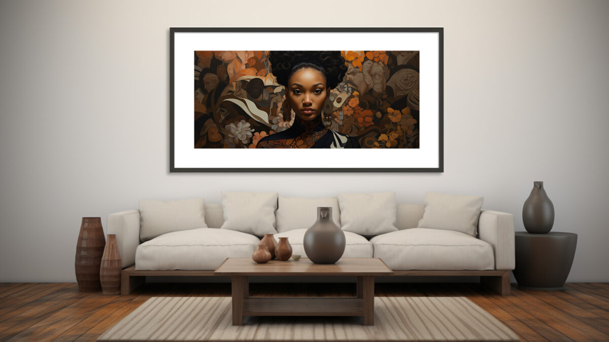 Elegance in Bloom: A Celebration of Black Excellence - Digital Download Art
