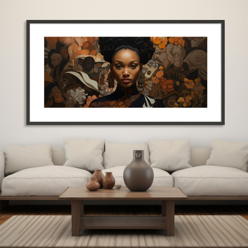 Elegance in Bloom: A Celebration of Black Excellence - Digital Download Art