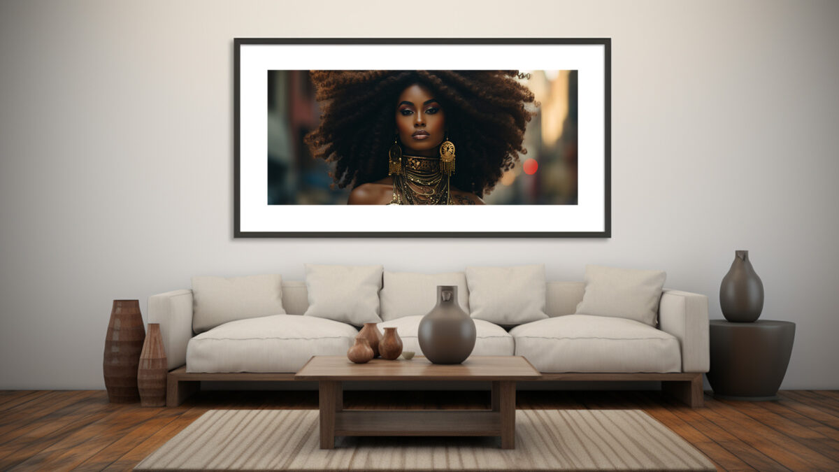 Elegant Afrocentric Digital Art - Black Excellence - Digital Download Art