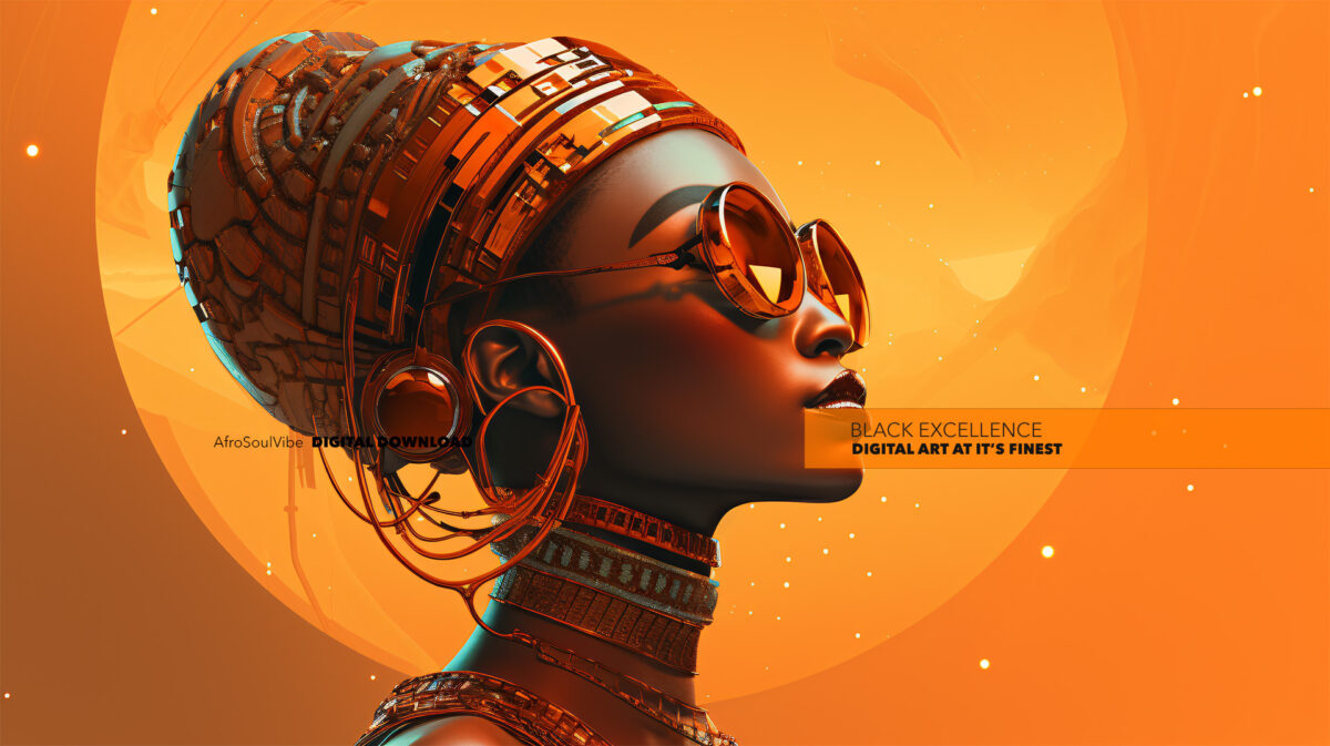 Black Excellence: A Stylish Statement - Digital Download Art - Image 2