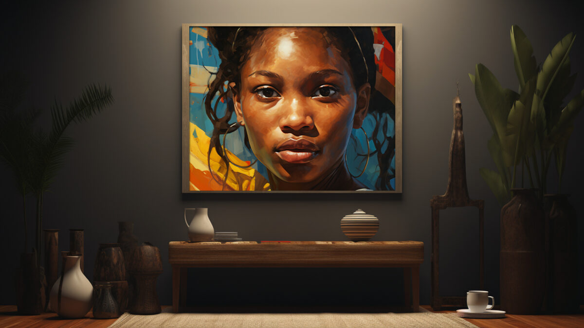Caribbean Woman: A Painterly Portrait of Black Excellence - Digital Download Art - Image 6